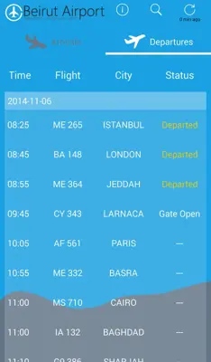 Beirut Airport android App screenshot 3